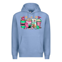 Colony Blue pharmacy coffee cups Premium Hoodie - Zillion Design Studio