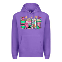 Purple pharmacy coffee cups Premium Hoodie - Zillion Design Studio