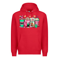 Red pharmacy coffee cups Premium Hoodie - Zillion Design Studio