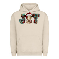 Pigment French Oak christmas joy with heifer cow Urban Hoodie - RanaPortraitStore