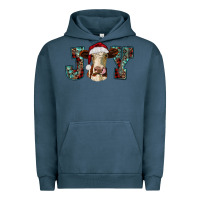 Christmas Joy With Heifer Cow Urban Hoodie | Teevron