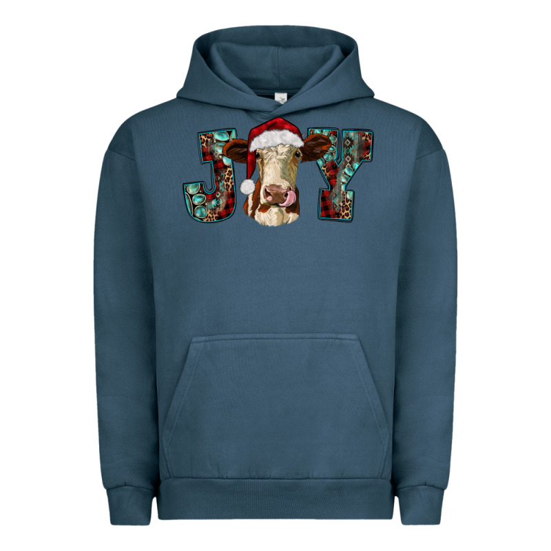 Christmas Joy With Heifer Cow Urban Hoodie by RanaPortraitStore | Teevron