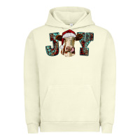 Pigment Pistachio christmas joy with heifer cow Urban Hoodie - RanaPortraitStore