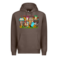 Coffee heifers coffee cups Premium Hoodie - Zillion Design Studio