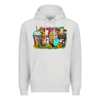 Dove Grey heifers coffee cups Premium Hoodie - Zillion Design Studio