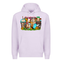 Lilac heifers coffee cups Premium Hoodie - Zillion Design Studio