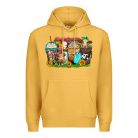 Mustard heifers coffee cups Premium Hoodie - Zillion Design Studio