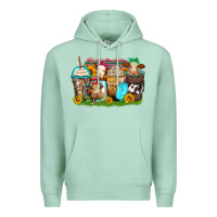 Seafoam heifers coffee cups Premium Hoodie - Zillion Design Studio