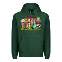 Sports Green heifers coffee cups Premium Hoodie - Zillion Design Studio