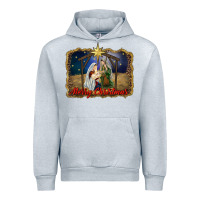 Heather Grey merry christmas holy family Urban Hoodie - RanaPortraitStore