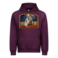 Mauve Wine merry christmas holy family Urban Hoodie - RanaPortraitStore