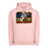Pigment Salmon merry christmas holy family Urban Hoodie - RanaPortraitStore