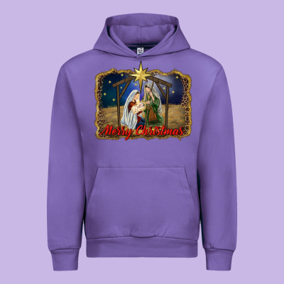 Merry Christmas Holy Family Urban Hoodie Designed By Ranaportraitstore