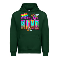Forest Green always bee kind Urban Hoodie - Zillion Design Studio