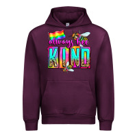Mauve Wine always bee kind Urban Hoodie - Zillion Design Studio