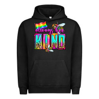 Pigment Black always bee kind Urban Hoodie - Zillion Design Studio