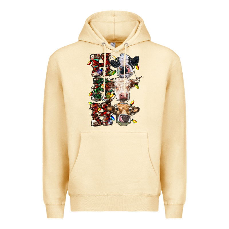 Hohoho Cows Premium Hoodie by RanaPortraitStore | Teevron
