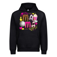 Black mama volleyball with popcorn Urban Hoodie - texasbilliewilder