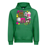 Emerald mama volleyball with popcorn Urban Hoodie - texasbilliewilder