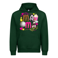 Forest Green mama volleyball with popcorn Urban Hoodie - texasbilliewilder