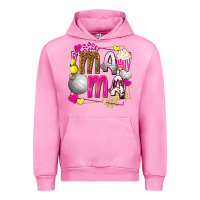 Fuchsia Pink mama volleyball with popcorn Urban Hoodie - texasbilliewilder