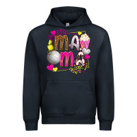 Navy mama volleyball with popcorn Urban Hoodie - texasbilliewilder
