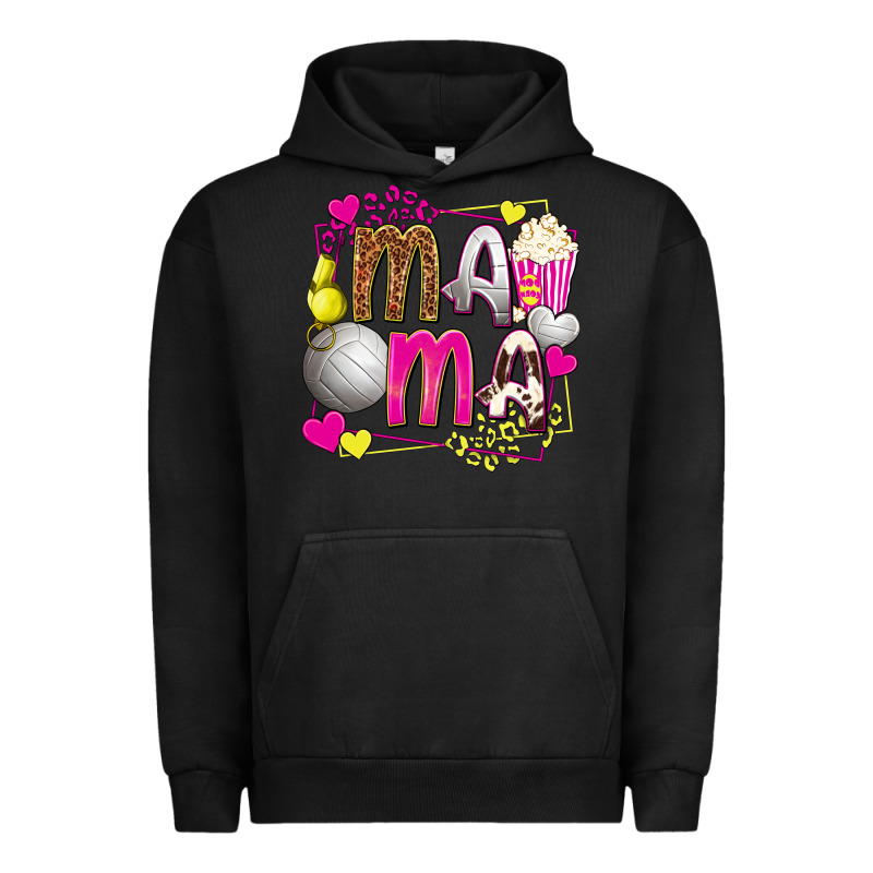 Mama Volleyball With Popcorn Urban Hoodie by texasbilliewilder | Teevron