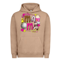 Pigment Burro mama volleyball with popcorn Urban Hoodie - texasbilliewilder
