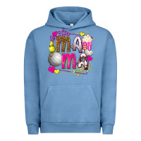 Pigment Pebble Blue mama volleyball with popcorn Urban Hoodie - texasbilliewilder