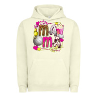 Pigment Pistachio mama volleyball with popcorn Urban Hoodie - texasbilliewilder
