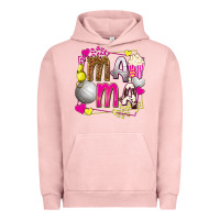 Pigment Salmon mama volleyball with popcorn Urban Hoodie - texasbilliewilder