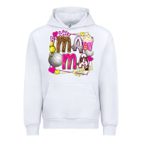 White mama volleyball with popcorn Urban Hoodie - texasbilliewilder