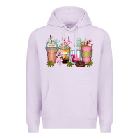 Lilac flowers coffee cups Premium Hoodie - Zillion Design Studio