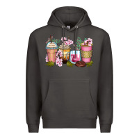 Smoke flowers coffee cups Premium Hoodie - Zillion Design Studio