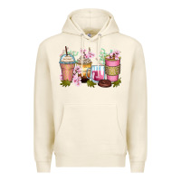 Tofu flowers coffee cups Premium Hoodie - Zillion Design Studio