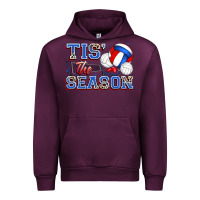 Mauve Wine tis' the season volleyball Urban Hoodie - Zillion Design Studio