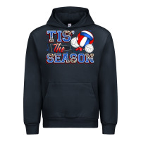 Navy tis' the season volleyball Urban Hoodie - Zillion Design Studio