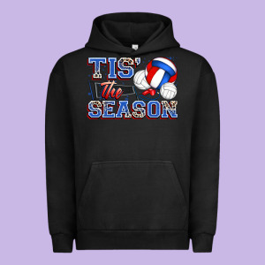 Tis' The Season Volleyball Urban Hoodie Designed By Zillion Design Studio