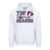 White tis' the season volleyball Urban Hoodie - Zillion Design Studio