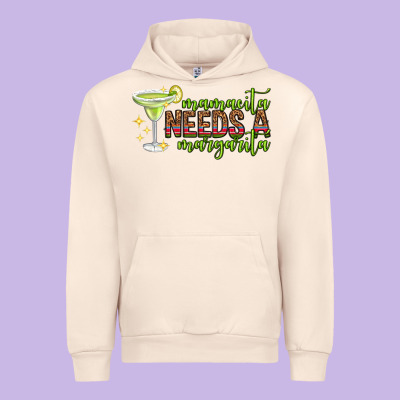 Mamacita Needs A Margarita Mothers Day Urban Hoodie Designed By Texasbilliewilder