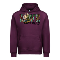 Mauve Wine love came down holy family Urban Hoodie - RanaPortraitStore