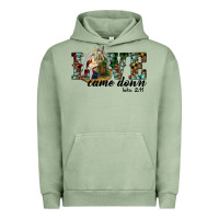 Pigment Oil Green love came down holy family Urban Hoodie - RanaPortraitStore