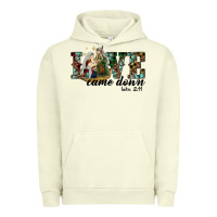 Pigment Pistachio love came down holy family Urban Hoodie - RanaPortraitStore