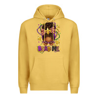 Antique Gold bead me mardi gras afro messy bun Premium Hoodie - texasbilliewilder