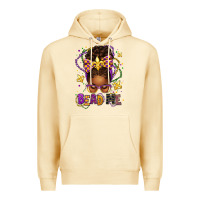Pina Colada bead me mardi gras afro messy bun Premium Hoodie - texasbilliewilder