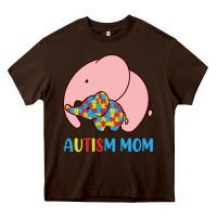 Chocolate Brown autism awareness autism mom Heavy Core Tee - CowhideDigitalArt