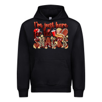 Black i'm just here for the snacks american football Urban Hoodie - Zillion Design Studio
