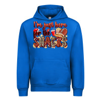 Cobalt i'm just here for the snacks american football Urban Hoodie - Zillion Design Studio