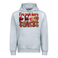 Heather Grey i'm just here for the snacks american football Urban Hoodie - Zillion Design Studio