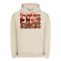 Pigment French Oak i'm just here for the snacks american football Urban Hoodie - Zillion Design Studio